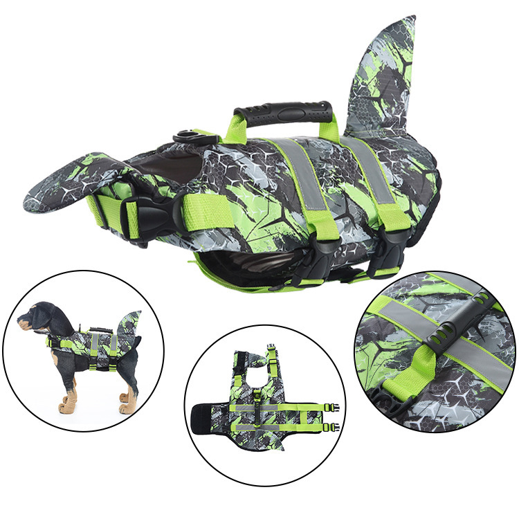 Reflective Buoyancy Dog Swimsuit Life Jacket Animal Shaped Pet Supplies For Small To Large Dogs_voghion.com