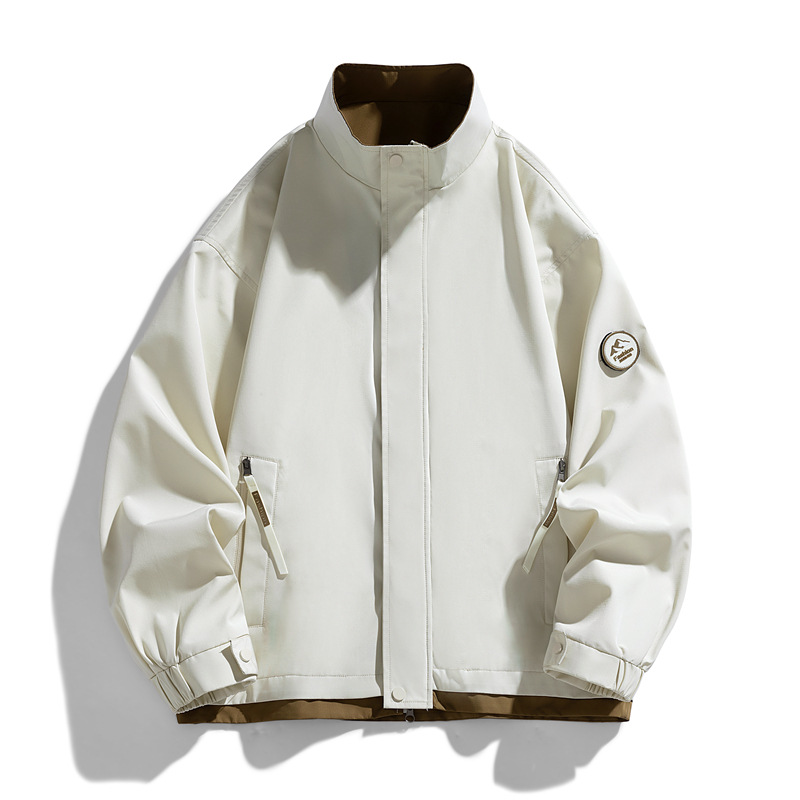 Chaqueta de primavera y otoño tendencia de moda masculina nueva chaqueta casual juvenil japonesa cuello suelto chaqueta de pareja al aire libre hombre