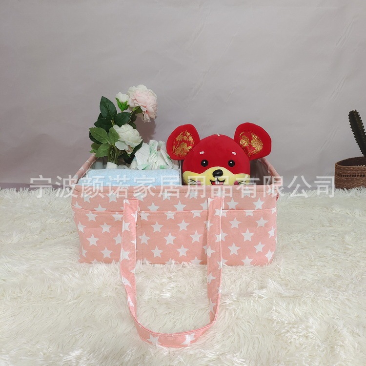 Multi-purpose baby diaper changing basket large capacity car storage box mommy bag diaper storage bag 10 pockets