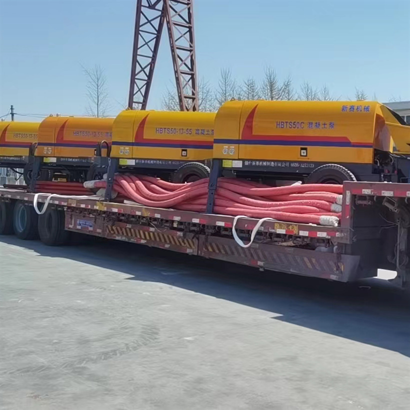 50型高压电动细石混凝土输送泵 HBT50混凝土泵 52千瓦电机拖泵