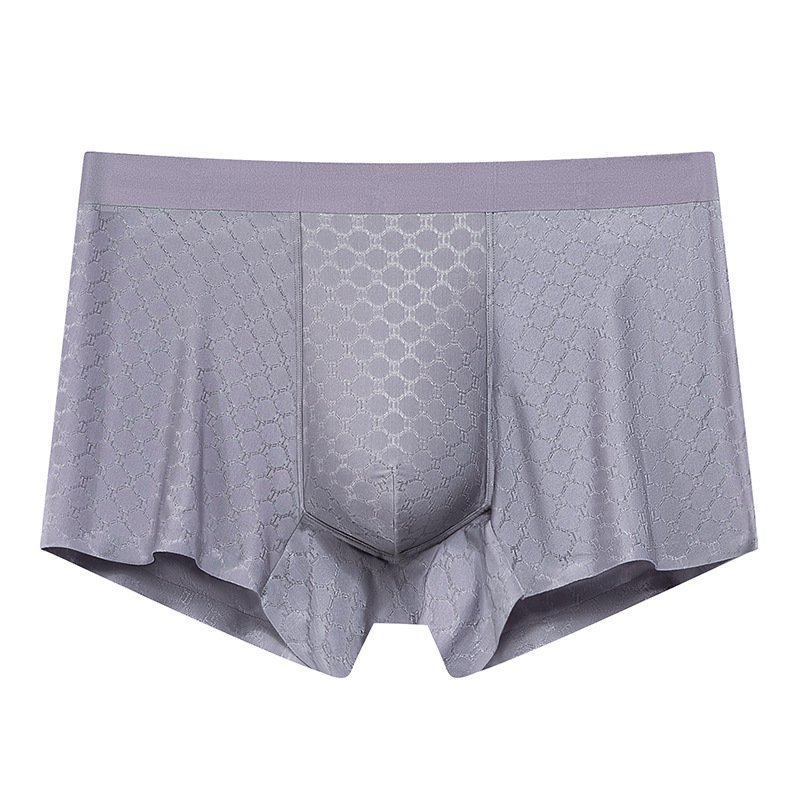 Verano hielo ultra delgado hombre calzoncillos de hombre malla transpirable 3A antibacteriano ligero superelástico secado rápido