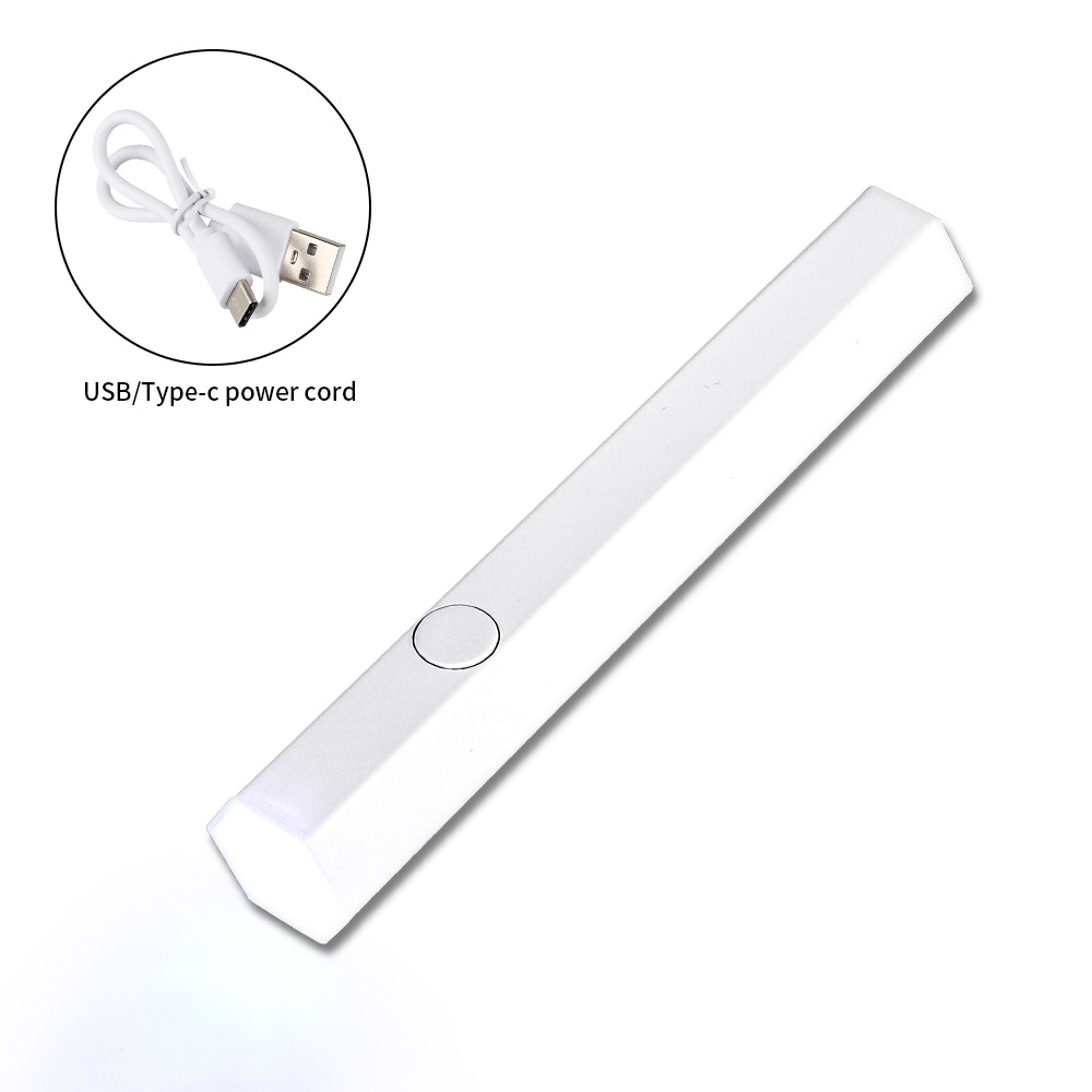 Lámpara de manicura, una luz de 6 cuentas LED, luz fuerte, pegamento de manicura de secado rápido, máquina de fototerapia de uñas en stock