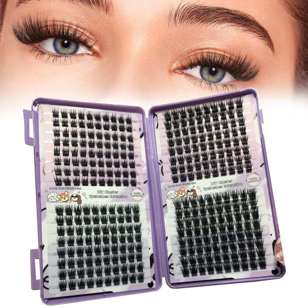 Comercio exterior pestañas colección densa 30D40D50D gran capacidad serie FD cabello gripe europea y americana un solo rango de cabello