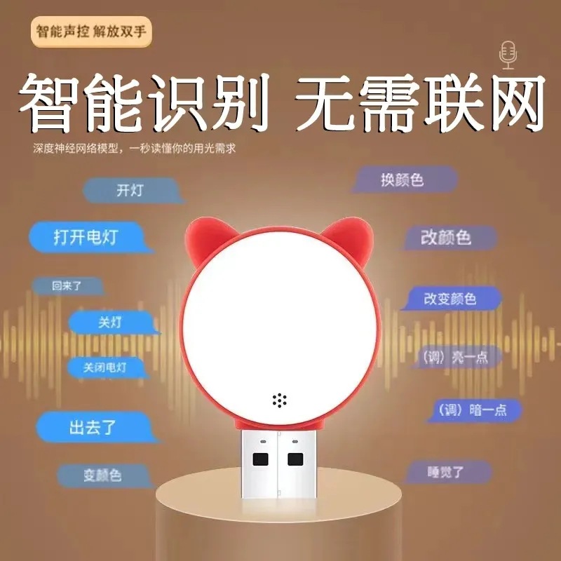 Intelligent Voice Night Lantern Sound Control Sensent Lights Mi USB…