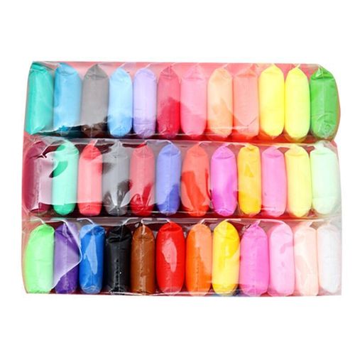 Ultra-light clay bagged plasticine set 24 colors children's non-toxic handmade toys clay colored mud space mud wholesale