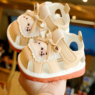 Toddler Shoes Summer Sandals Baby Shoes Soft Sole Non-slip Beginner Baby Shoes 1-2 Years Old Call Shoes Breathable