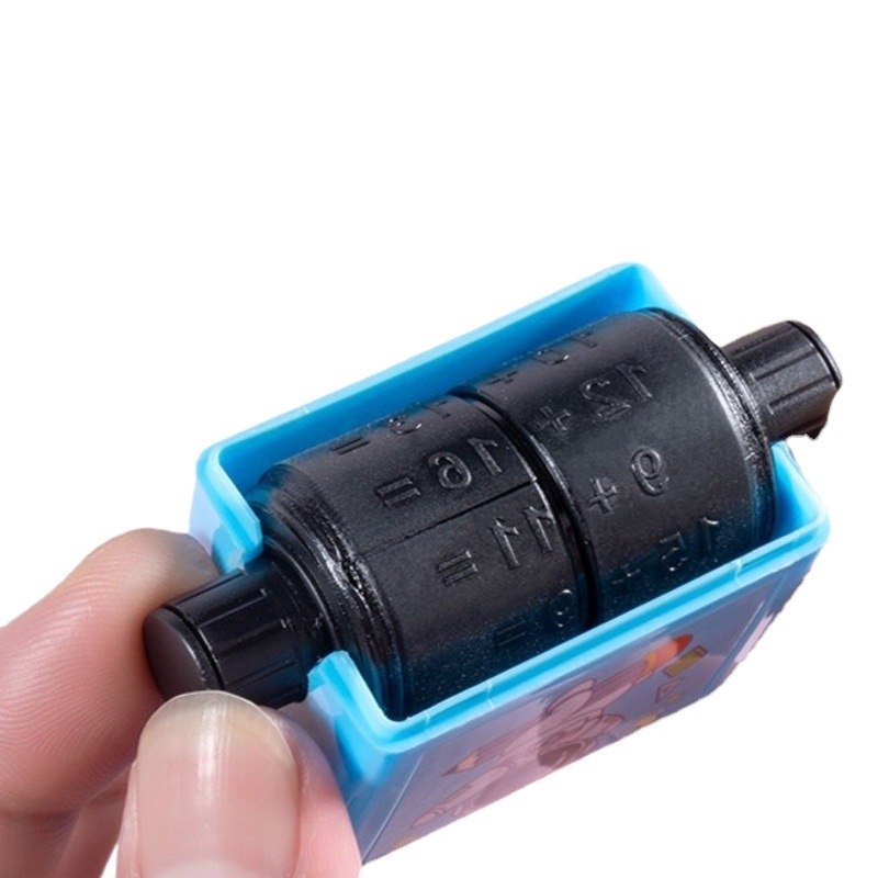 Adición y resta número de sello rodante menos de 100 sello de ejercicio tipo de tambor suma, resta, multiplicación y método de división rodillo de sello