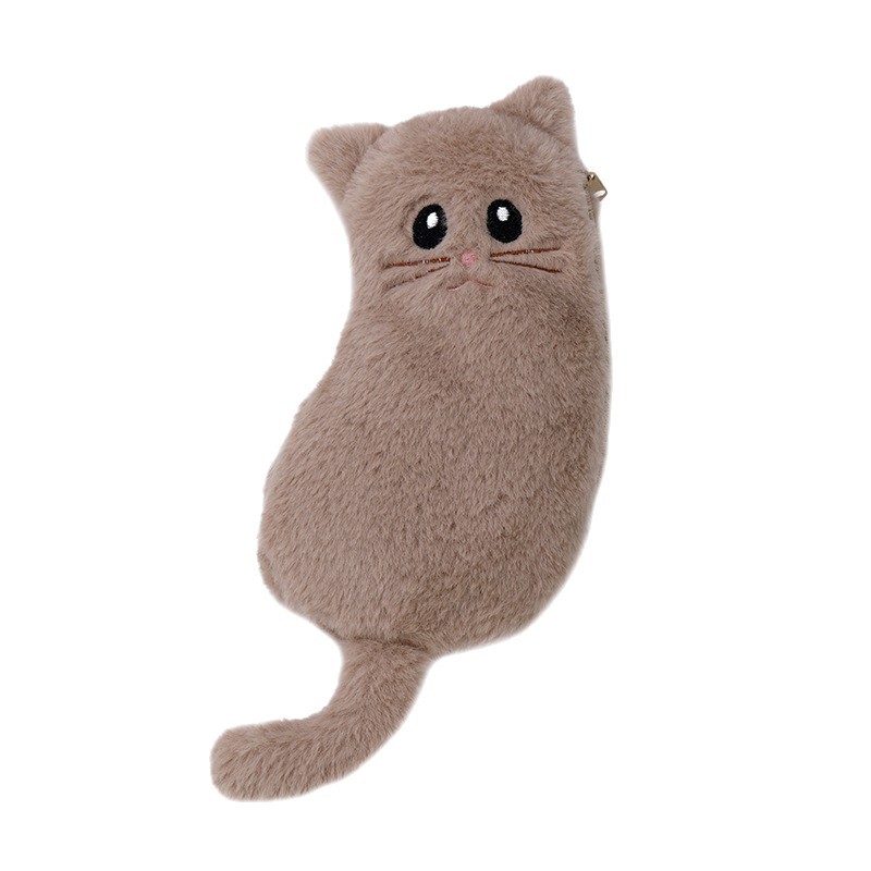 日本のかわいい猫鉛筆バッグクリエイティブ漫画ぬいぐるみ化粧品バッグ雑貨収納袋中学生ぬいぐるみ文具箱|undefined