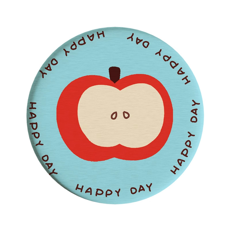 Posavasos de café de oficina de dibujos animados, posavasos de escritorio, posavasos de agua redondos, almohadillas absorbentes de agua de barro de diatomeas, encimera de secado rápido