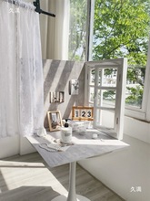 做旧实木窗框拍照道具背景板场景布置装饰氛围感摆拍假窗户