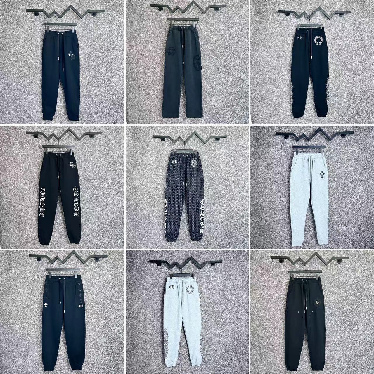 25 New Croix Cross Horse Classic Printed Joker Casual Pants Men's and Women's Pants Factory Wholesale