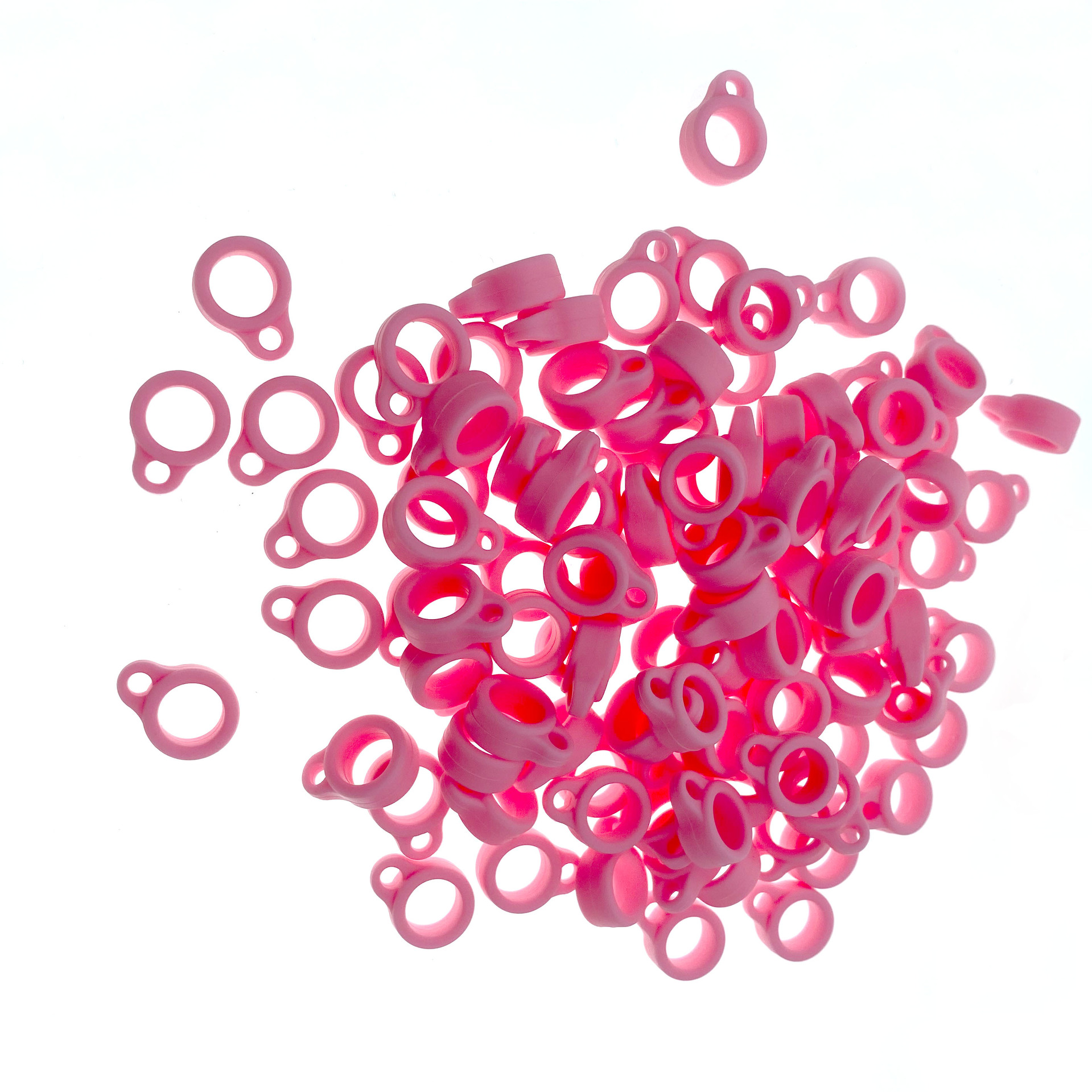 13/20/40mm anillo de silicona anillo de cordón anillo colgante de silicona anillo colgante hervidor de agua anillo colgante U disco pluma de grabación anillo colgante