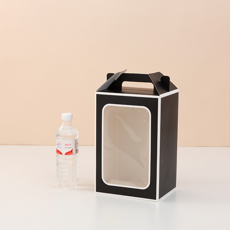 Black background white box