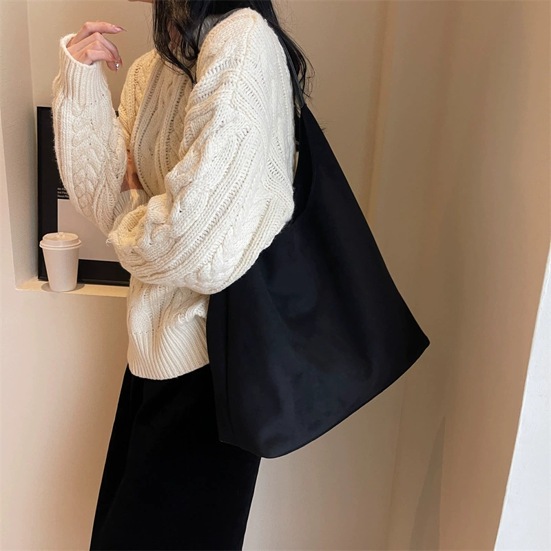 Retro suede shoulder bag