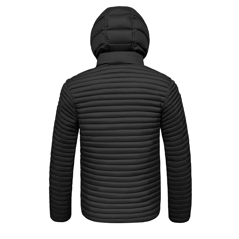 Rib Suit Padded Coat Men's Removable Hat Full Print Thickened Padded Jacket_voghion.com