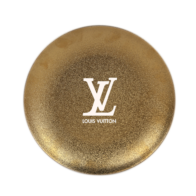 Placas de servicio de cerámica mate redondas del restaurante de encargo del logotipo