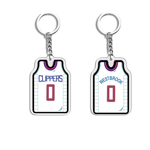 П pendant из акрилового джерси, мини униформа подвеска, 4.6×3.2 см, акрил + металл