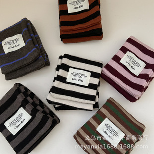 in stock South Korea Same Style Children's Soft Windproof Scarf for Boys and Girls Baby Winter Japanese Style Trendy Thickened Warm Scarf