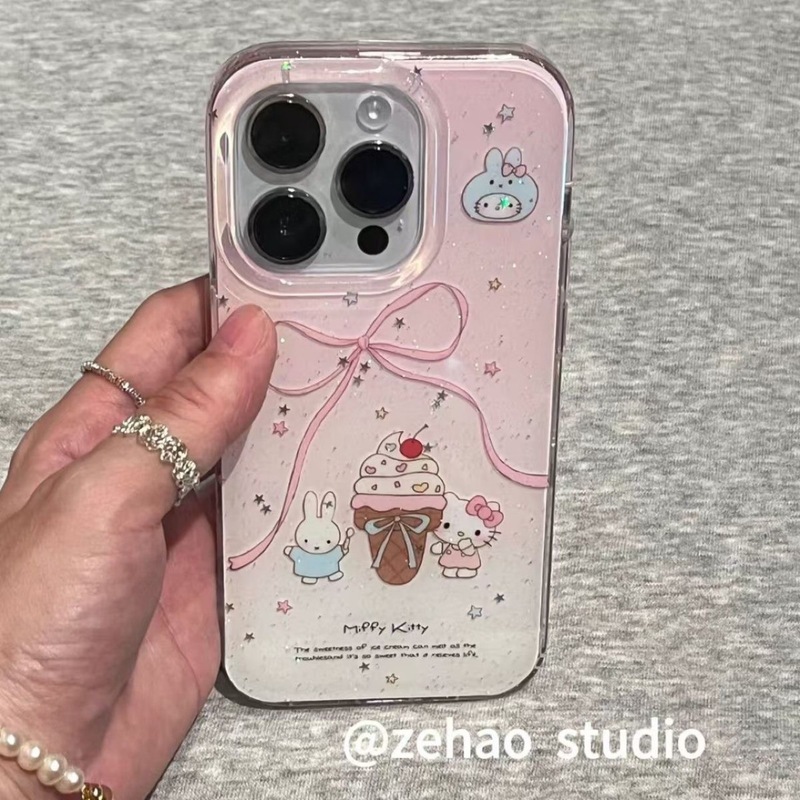 甜店米菲kt适用苹果13手机壳iPhone16/14女15/12pro/11全promax|undefined
