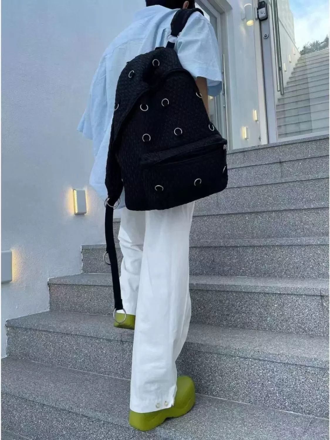 domestic spot Raf Simons Eastpak 19FW Autumn and Winter Name Bi Bao Backpack Backpack Bags Bag