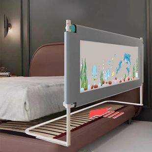 No-Drill Bed Rail for Infants and Children, Anti-Fall Bed Guardrail, Bedside Protection Rail, Baby Bed Barrier, One Side or Three Sides