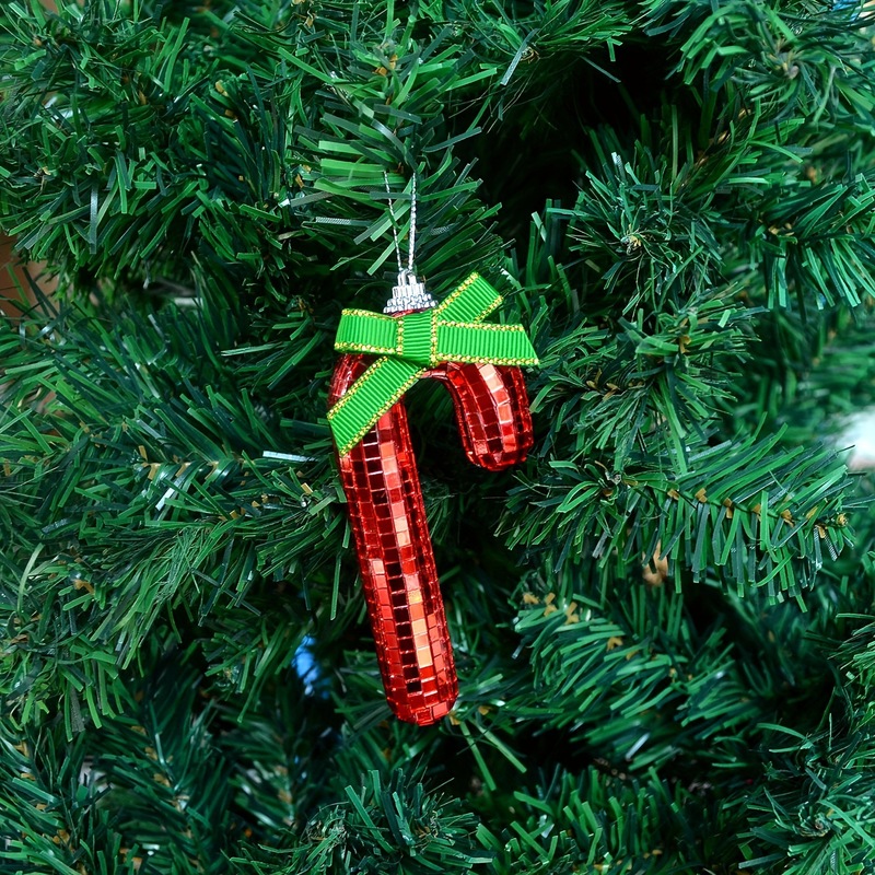 キャンディーの杖ディスコボールの小さな杖クリスマスツリーの装飾ストラップの家庭装飾撮影道具の装飾|undefined