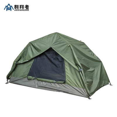 The soaring army single double rainproof automatic tent quick open outdoor camping training tent factory wholesale custom (Avtomobil dam çadırları) - military-green-single-double-layer-rainproof-quick-opening-tent-200100-100cm