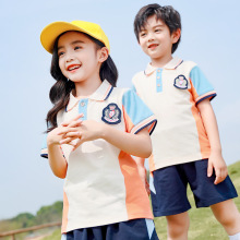 金米儿幼儿园夏装短袖套装学院风毕业园服儿童班服夏季小学生校服