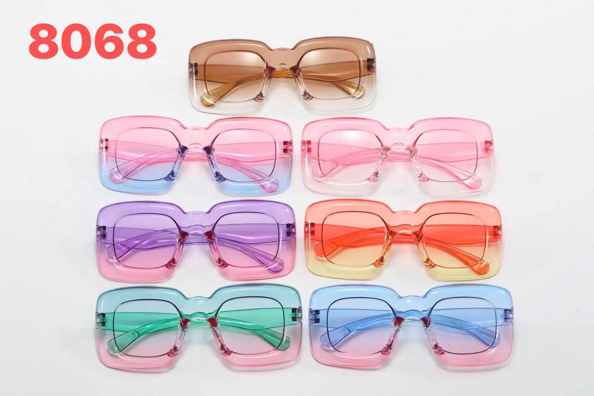 2026 gafas de sol para niños en un marco al por mayor una pieza de joyería de una variedad de combinación de gafas de sol para niños en stock