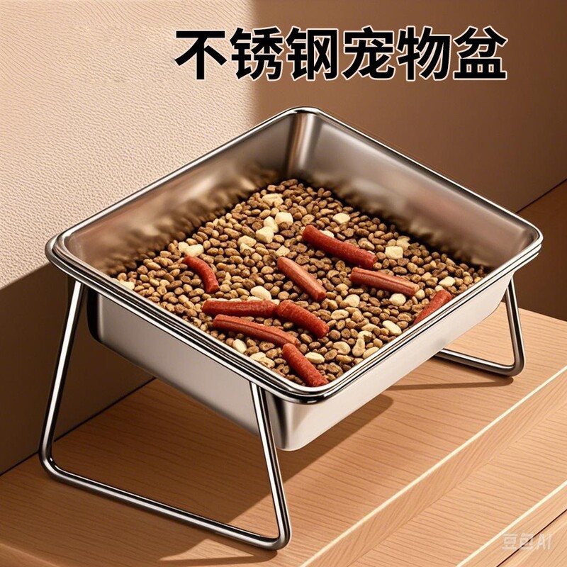 Cat Bowl Dog Bowl Stainless Steel Double Bowl Dog Food Basin Cat Water Bowl with Bracket Anti-knock Pet Supplies Neck Protection Rice Basin Cat Bowl Dog Bowl Stainless Steel Double Bowl Dog Food Basin Cat Water Bowl with Bracket Anti-knock Pet Supplies Neck Protection Rice Basin