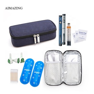 Ice Hard Plastic Bag Delivery Insulated Insulin Carrying Cooler Bag Aluminum Insulated Transport Box Packaging Ice Bag Seal