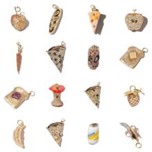 ��ʳȦ朿ɘ�DIY��ɫ�W��ϵ�е����朻�ڻ��A����18K��ݮ��~