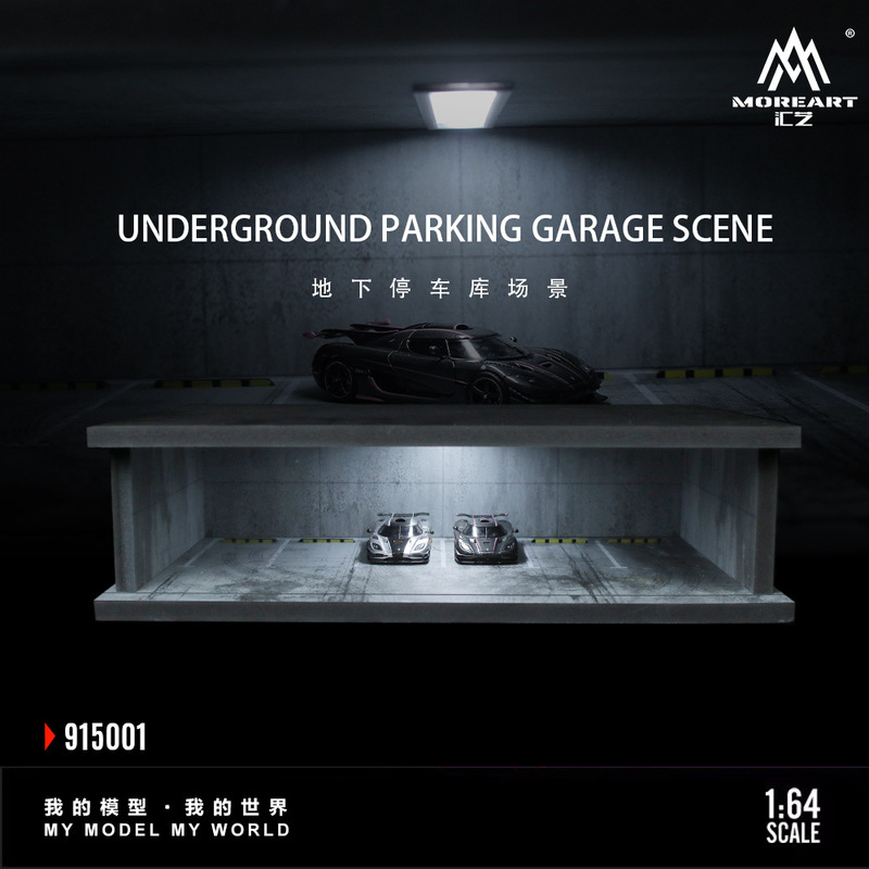 Underground Parking Garage Scene Model 1/64 Storage Alloy Car Model Display Box Ornaments Export Cross-Border Wholesale