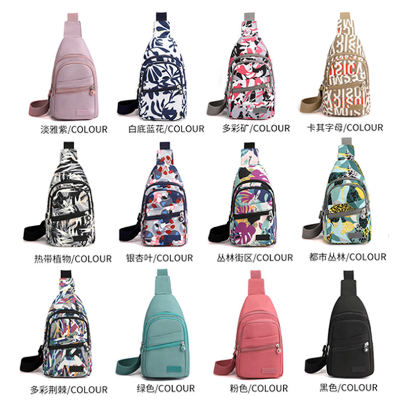 Mayorista alta sensación de gran capacidad mochila de tela de Oxford mujer bolsos de pecho coreanos bolsos casuales de moda para mujeres