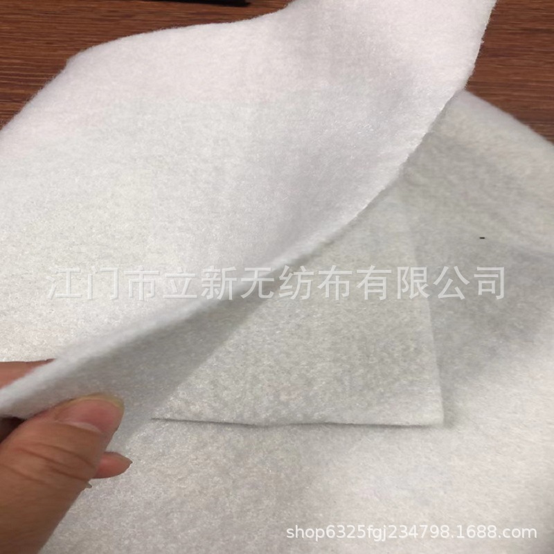 厂家直供出口订单针刺棉  白色耐高温定型透气  服装软夹层填充棉