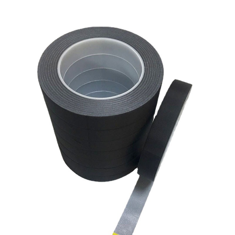 黑色阻燃醋酸布胶带高温防火绝缘醋酸胶布液晶维修汽车电线胶布