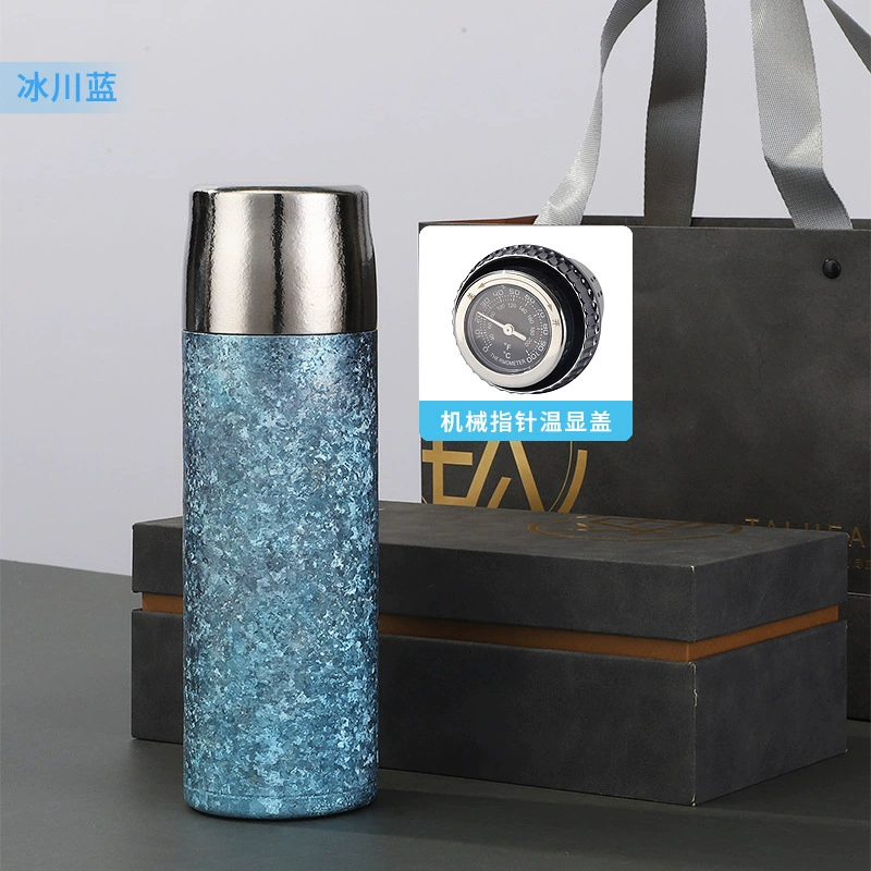 Fashionable tea cup for auto, Lao Baicha for traveling, metal golden water