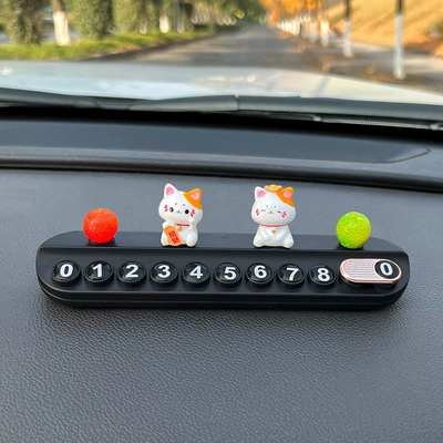 Nömrəli dayanma kartı | Concealable Creative Accessory - red-orange-green-and-orange-bring-in-wealth-and-treasure-black-free-aromatherapy-stick-number