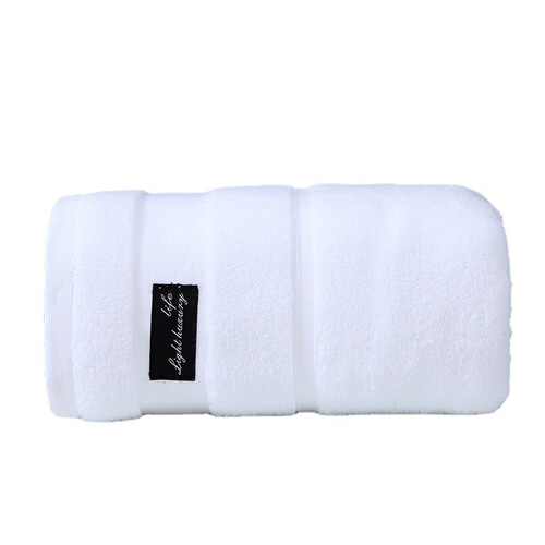 Hilton Towel 100% Cotton Plus Size 5A Antibacterial Hotel Beauty Salon Beach Towel Embroidered Logo Pure Cotton Towel