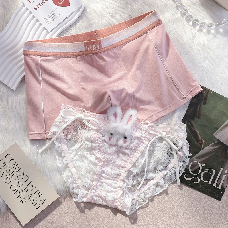 Летнее белье для любимых, sexy брюки, милый кружевной пояс, комплект