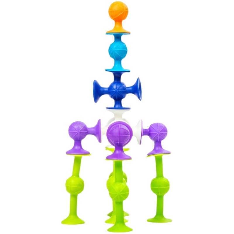 Transfronteriza Venta caliente a granel succión pegajoso suave bloques de construcción juguetes educativos pegajoso animal araña hombre lechón Juguetes