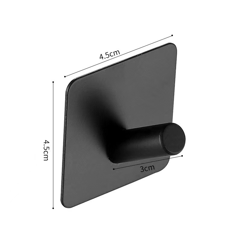 Gancho de baño de acero inoxidable 304 sin perforar transfronterizo fuerte adhesivo colgante de pared gancho de ropa de metal gancho de abrigo