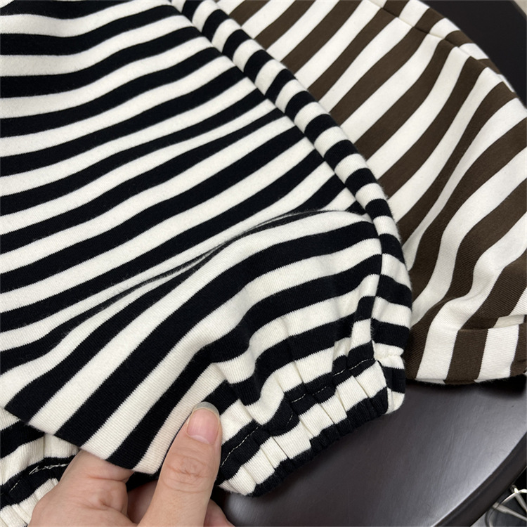 Baby children's striped casual sweatpants, boys' autumn clothing, cartoon pants, Korean version, girls' loose pants_voghion.com
