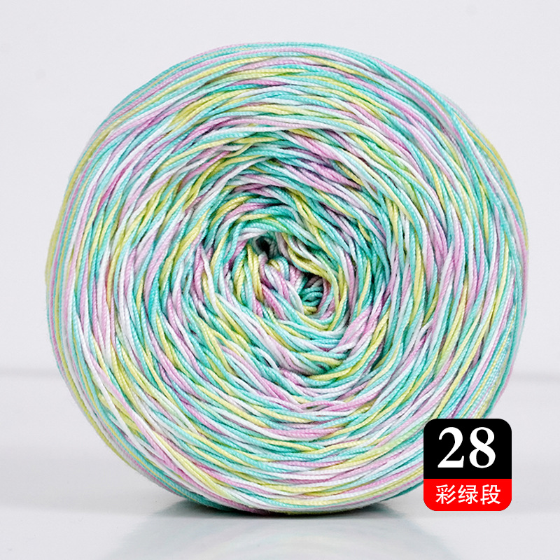 28가지 색상 핑크와 그린 세그먼트