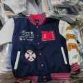 065 Navy (Full Embroidery with Leather Splicing)