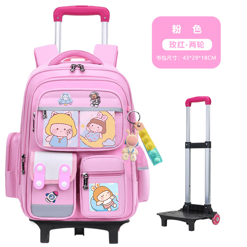 2026 nueva mochila escolar de tirón para estudiantes de primaria 23456 grados mochila de hombro