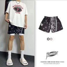 潮日系紧身型简约气质无弹青年潮流运动裤直筒常规新款中腰男短裤