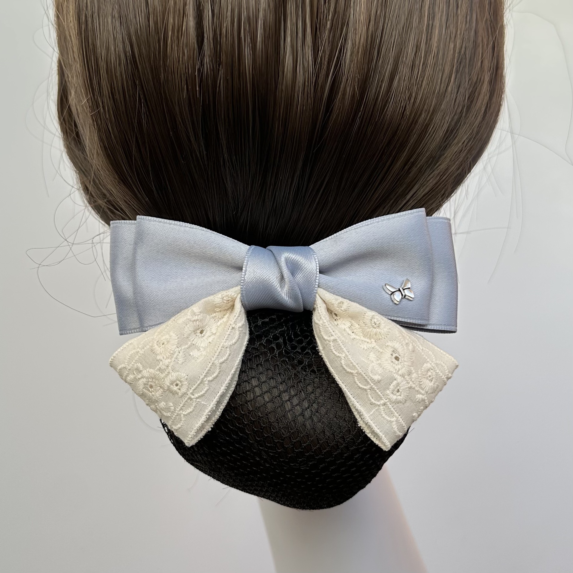 Professional Hairnet, Nurse Hairnet, Hotel Stewardess Bowknot Work Hairpin, Hair Accessories
