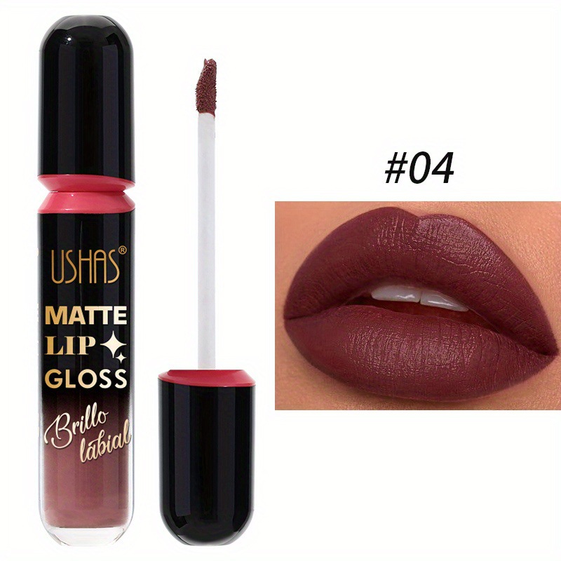USHAS Europa y los Estados Unidos transfronterizos spot batería labial líquida impermeable batería labial líquida no pega taza no pierde color maquillaje labial LG2504A
