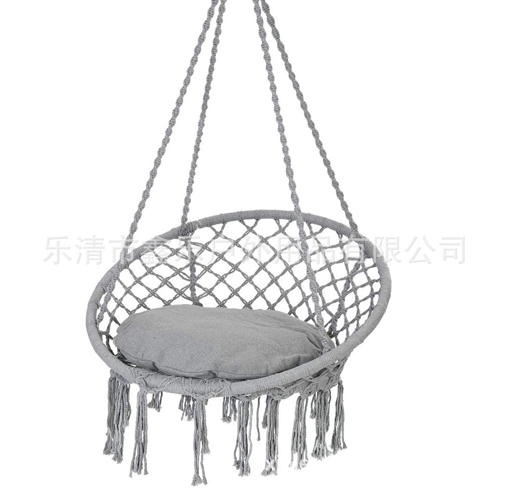 brown hanging chair